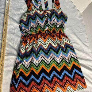 Rue 21 woman’s size med Colorful Chevron Dress